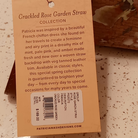 Patricia Nash Rose garden leather crossbody - Picture 8 of 14